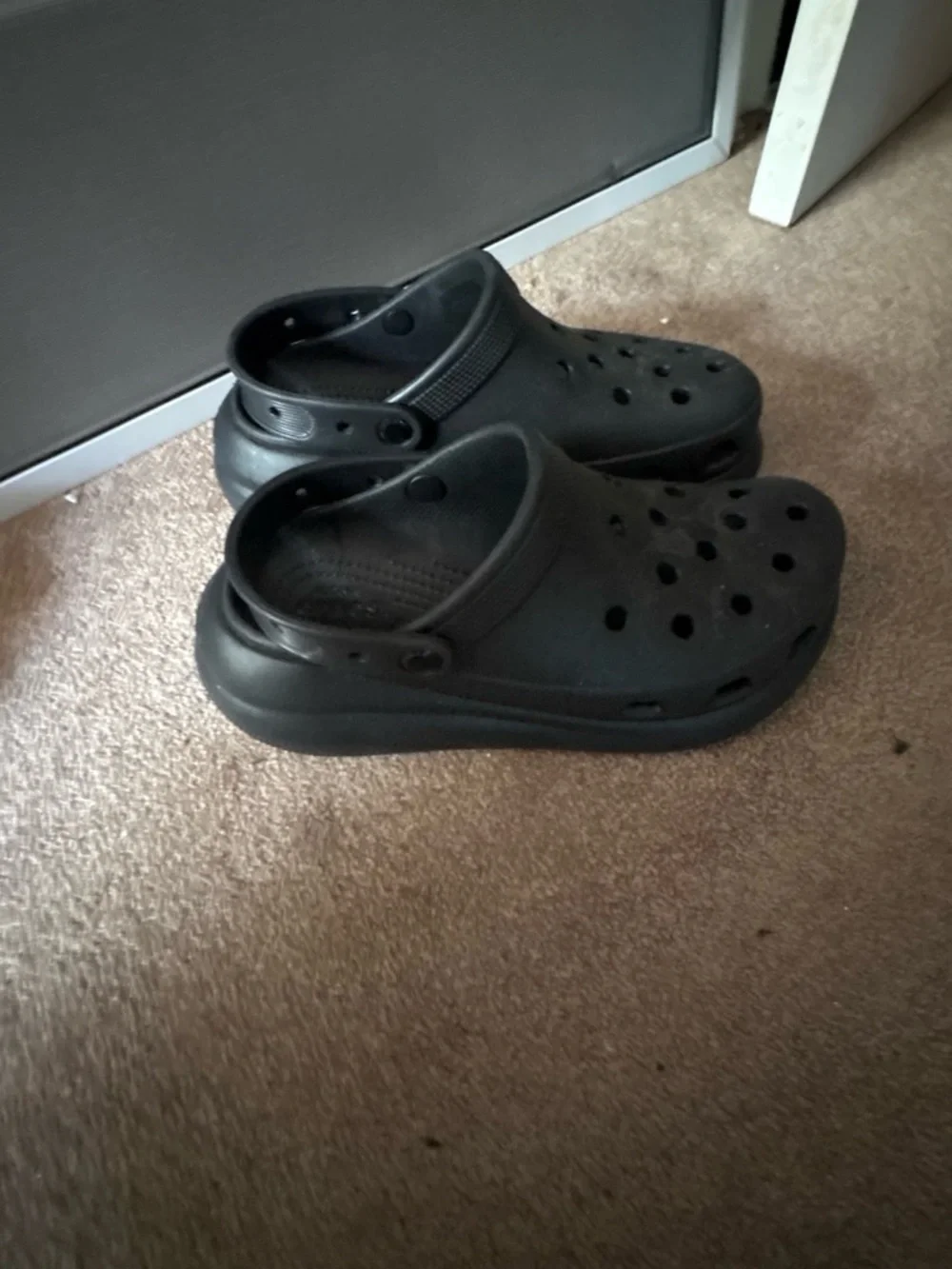 CROCS Classic Black Platform Clogs